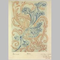 'Claudia' textile design by C F A Voysey, produced in 1890..jpg